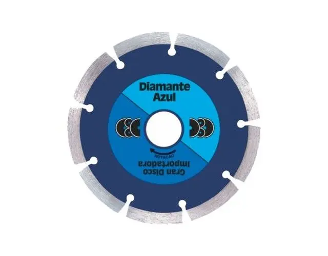 DISCO DIAMANTE AZUL SEGMENTADO SECO 105MM
