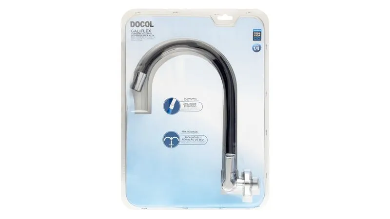 Torneira Cozinha Mesa Galiflex Chrome-Black Docol - Imagem 2