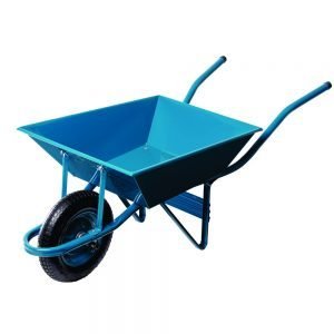 Carrinho De Mão Azul Quadrado