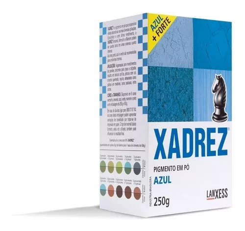 Pigmento Em Pó Azul Xadrez 250g Lanxess - Imagem 2