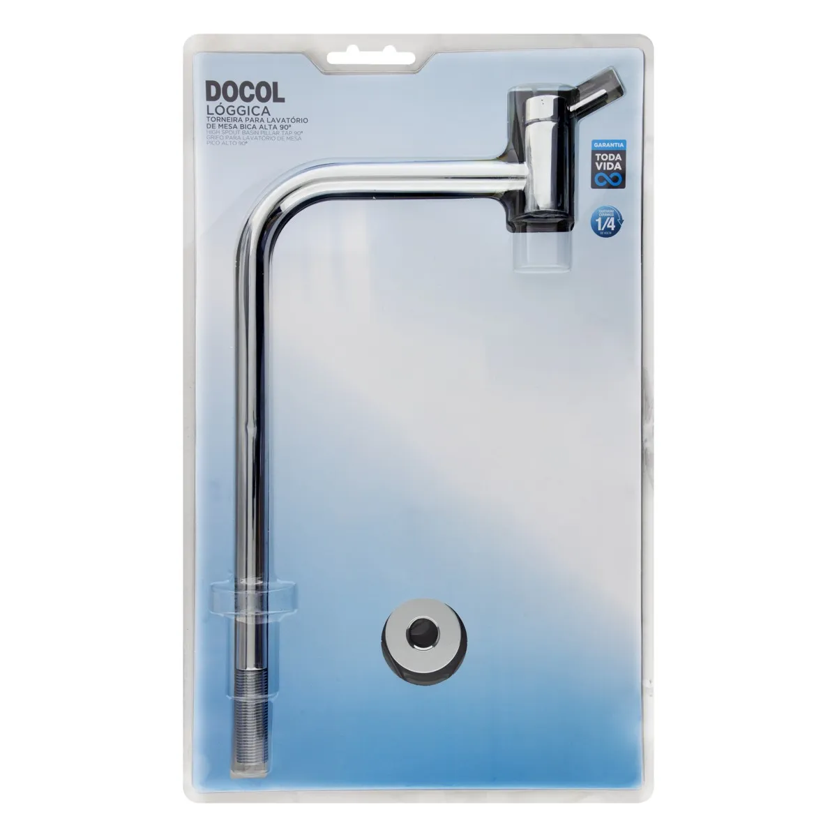 Torneira Mesa Loggica Bica Alta Lavatório 90 - Docol - Imagem 2