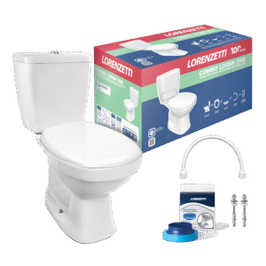 KIT BACIA SANIT C/CX ACOP ONE LORENZETTI