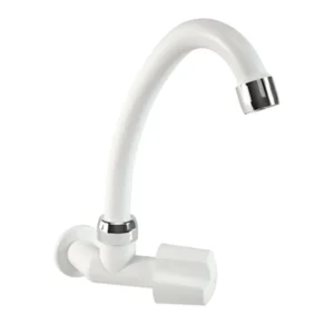 Torneira Duda Cozinha Bica Movel Madri Branca 1/2